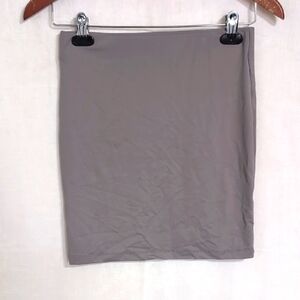 Sole Mio Grey Bodycon Tube Skirt Size Small
